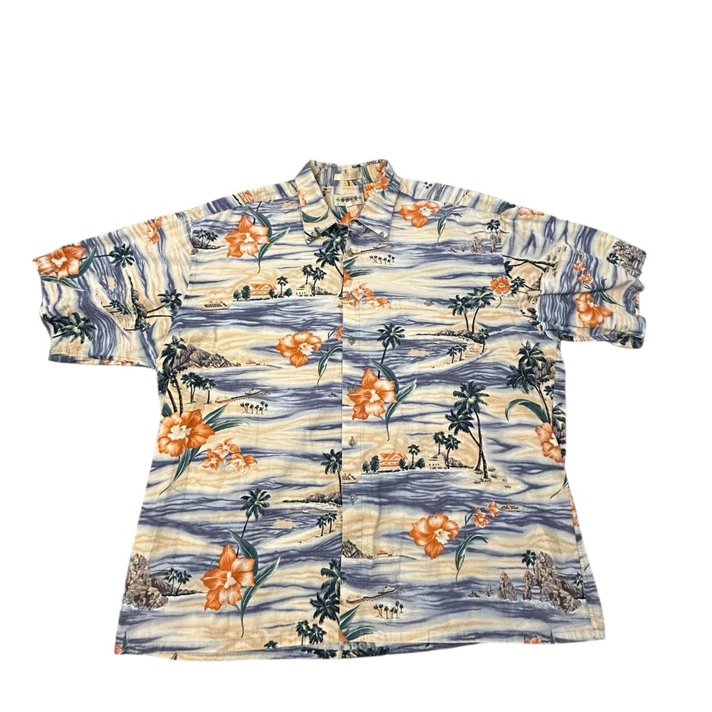 Campia Moda Men’s Tropical Hawaiian Floral Men's Shirt XXL Short Sleeve‎